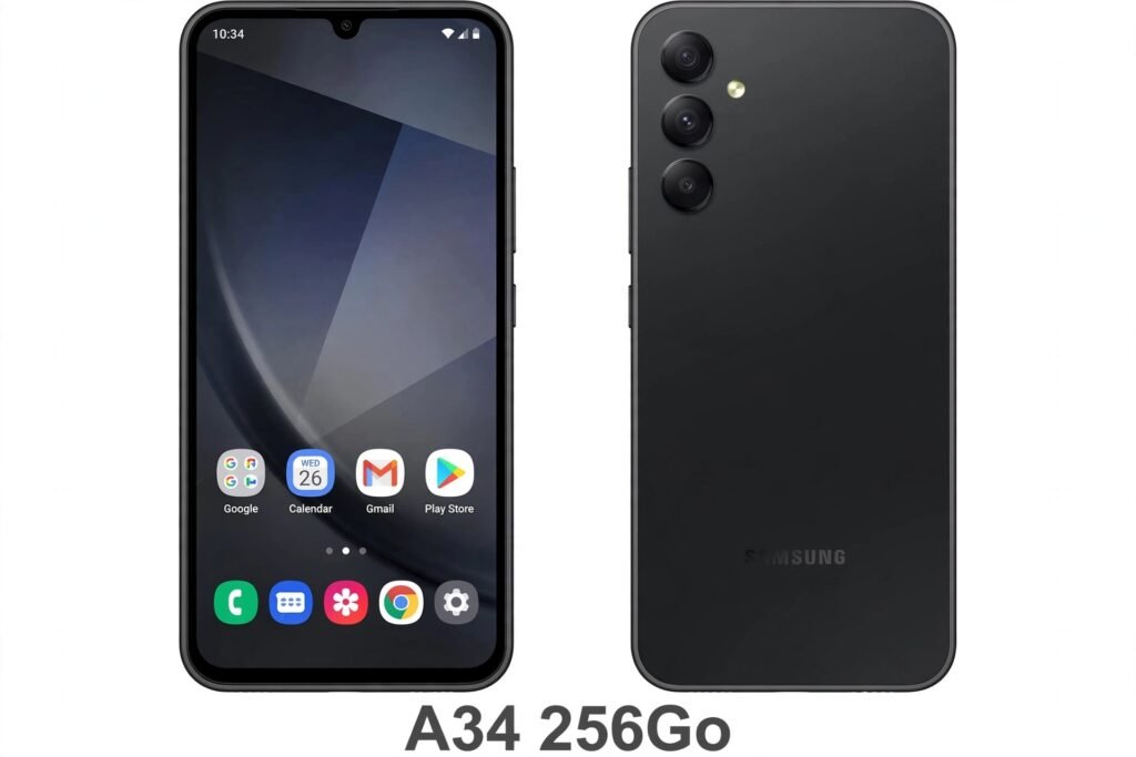 Samsung Galaxy A34 256Go - 8Go RAM 5G - Avec Garantie Électro World